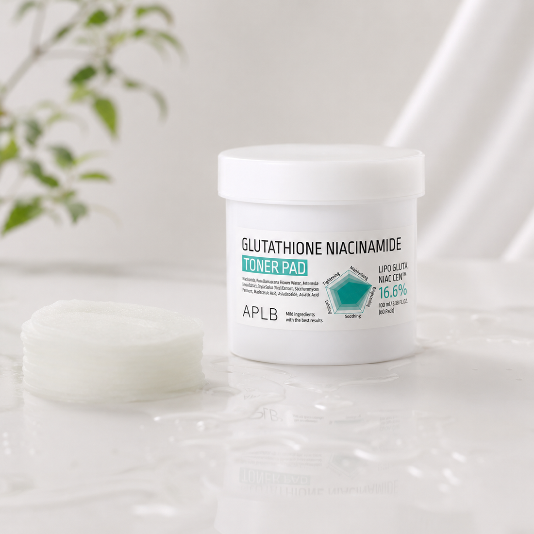 Glutathione Niacinamide Toner Pad